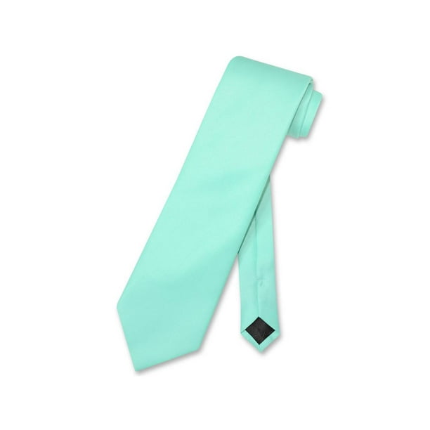 Vesuvio Napoli Boys CLIP-ON NeckTie Solid AQUA GREEN Color Youth Neck Tie